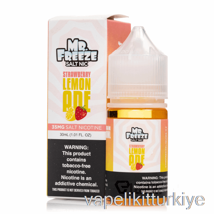 Vape Pen Vape Mate çilekli Limonata - Mr Frozen Tuzları - 30ml 50mg